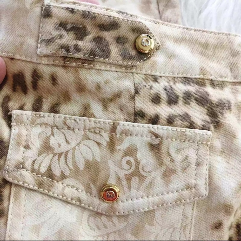 ST.John Vtg 90s Y2K Leopard Print High-waist Straight Leg Pants size 2 - Picture 8 of 9